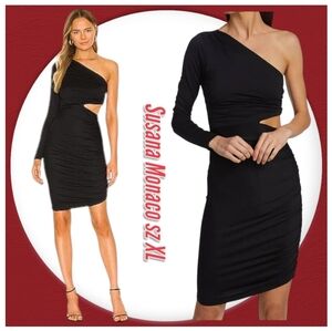 NWT Susana Monaco Black Cocktail  Dress  sz XL